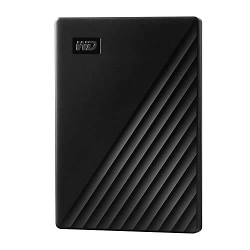 WD 5TB My Passport Disco Duro Externo Portátil, USB 3.2 Gen 1/USB 3.0, Copia de seguridad y protección con contraseña, Formateado para Windows, ChromeOS y MacOS, Negro